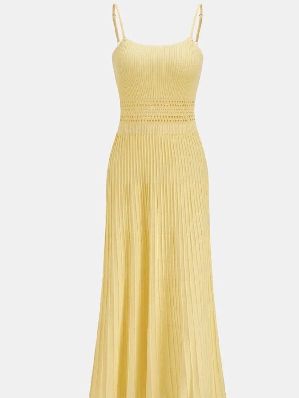 Commense Openwork Knit Maxi Dress M NWT